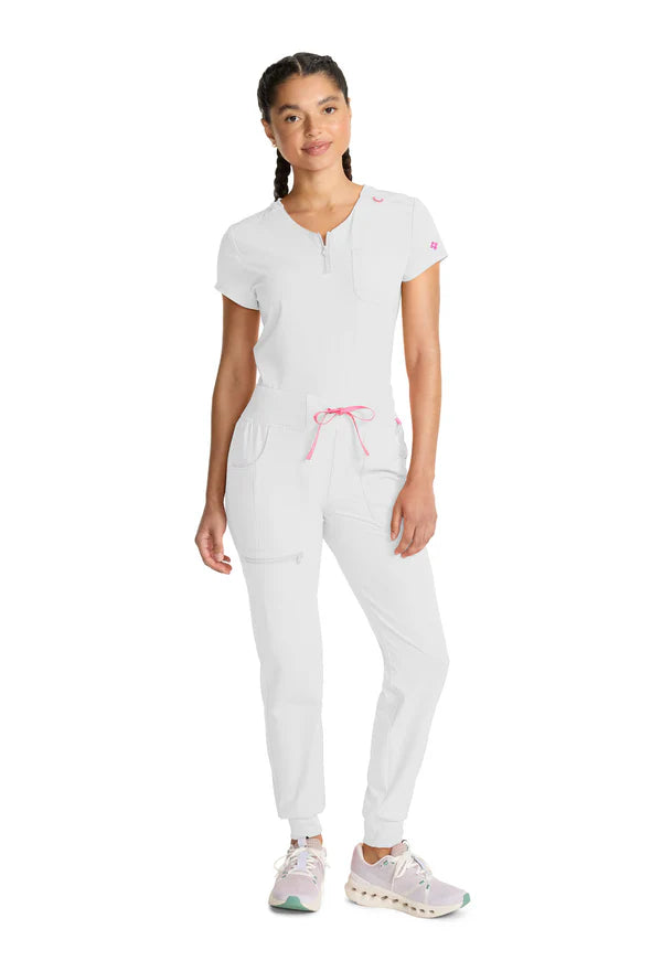 Pantalón Deportivo de Tiro Medio Blanco
