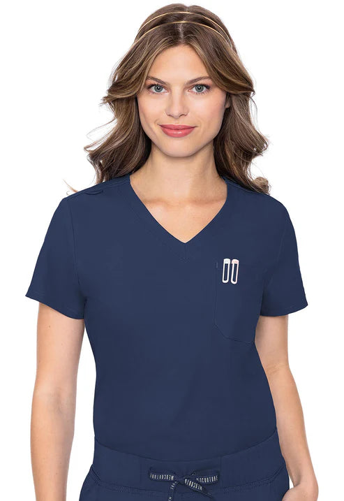 One Pocket Tuck-In Scrub Top Navy