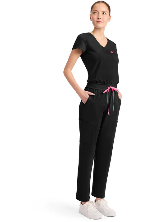 V-Neck Jumpsuit Black