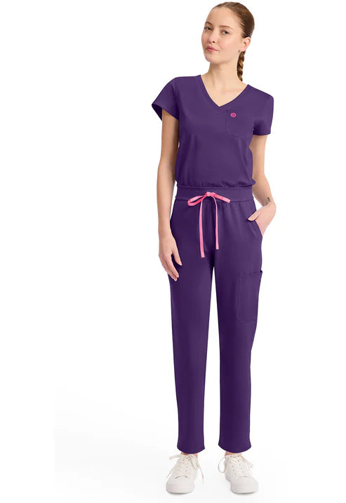 V-Neck Jumpsuit Galactic Purple