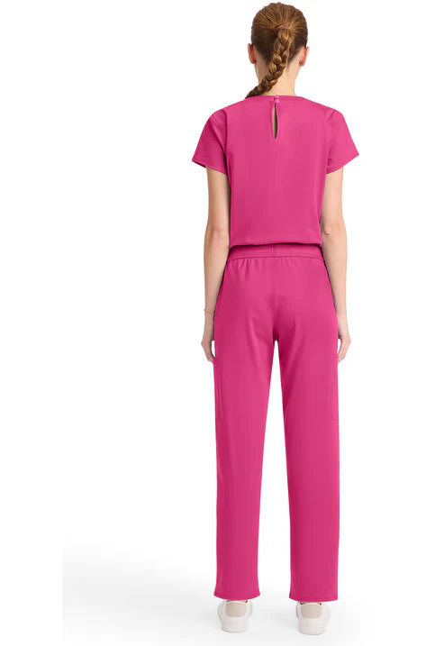 Mono escote en V rosa vibrante