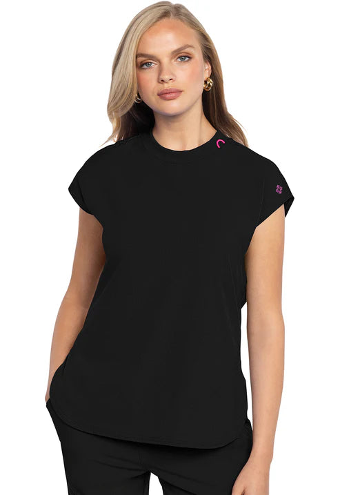 Round Neck Top Black
