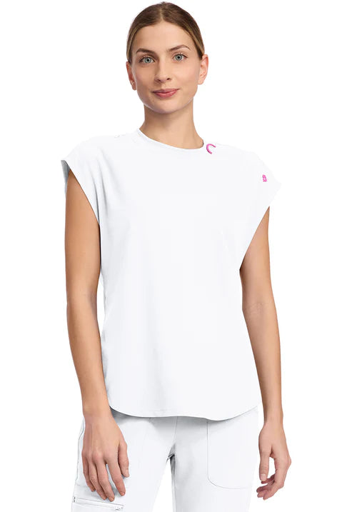 Camiseta de cuello redondo blanca