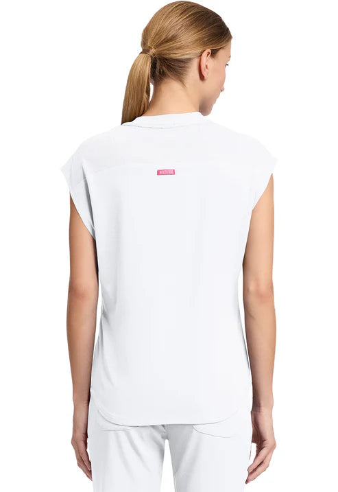 Camiseta de cuello redondo blanca