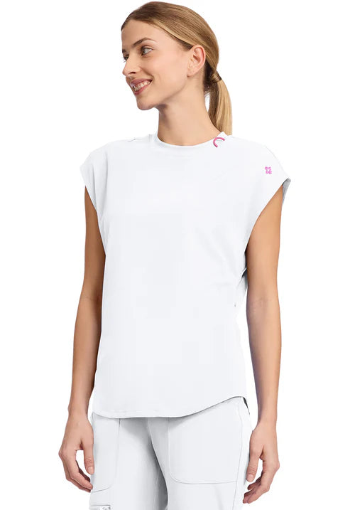 Camiseta de cuello redondo blanca