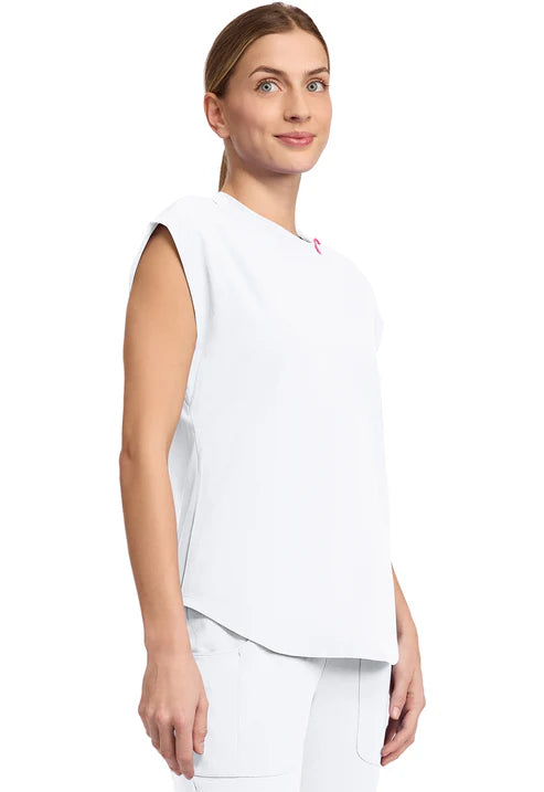 Camiseta de cuello redondo blanca