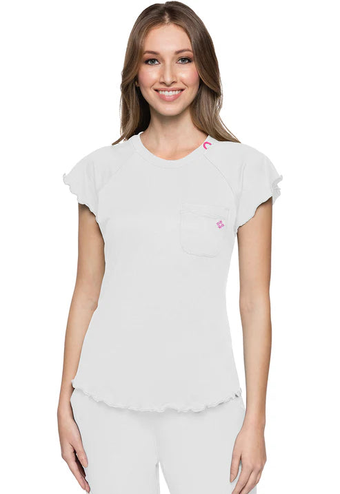 Lettuce-Edged Top White
