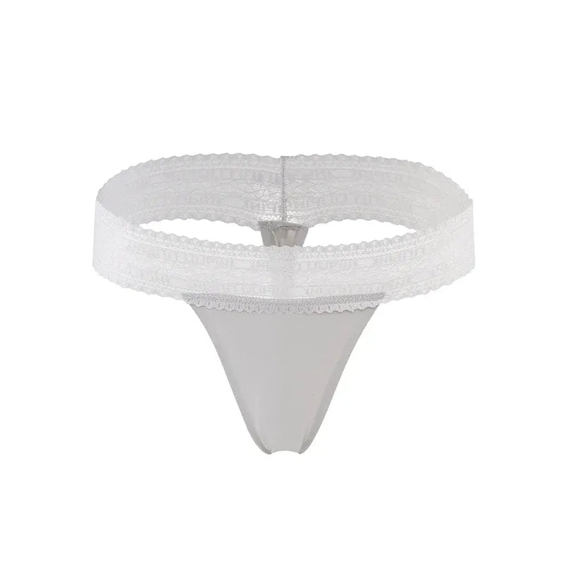 Panty Corte Laser Tipo Brasilera Con Encaje Paq x2