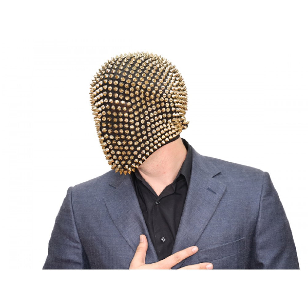 Gold Spikes Full Head Mask