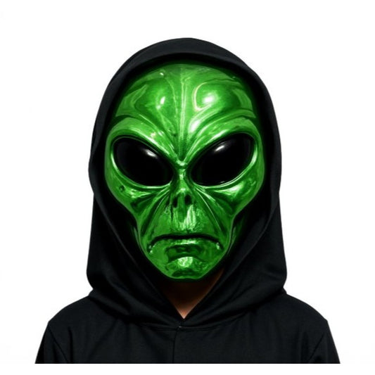 Green Alien Hooded Mask