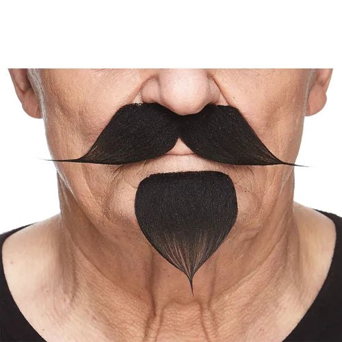 Bigotes Gris/Blanco