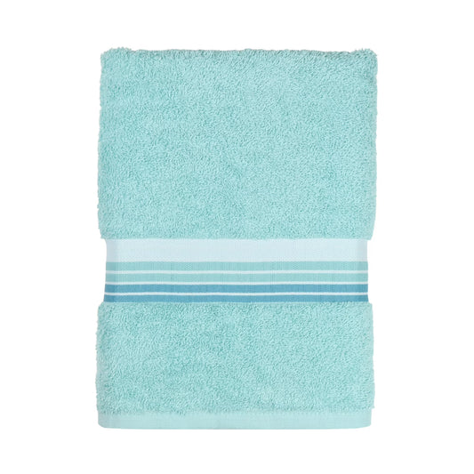 Bath Towel Ombre Stripe Clearly Aqua 27x52