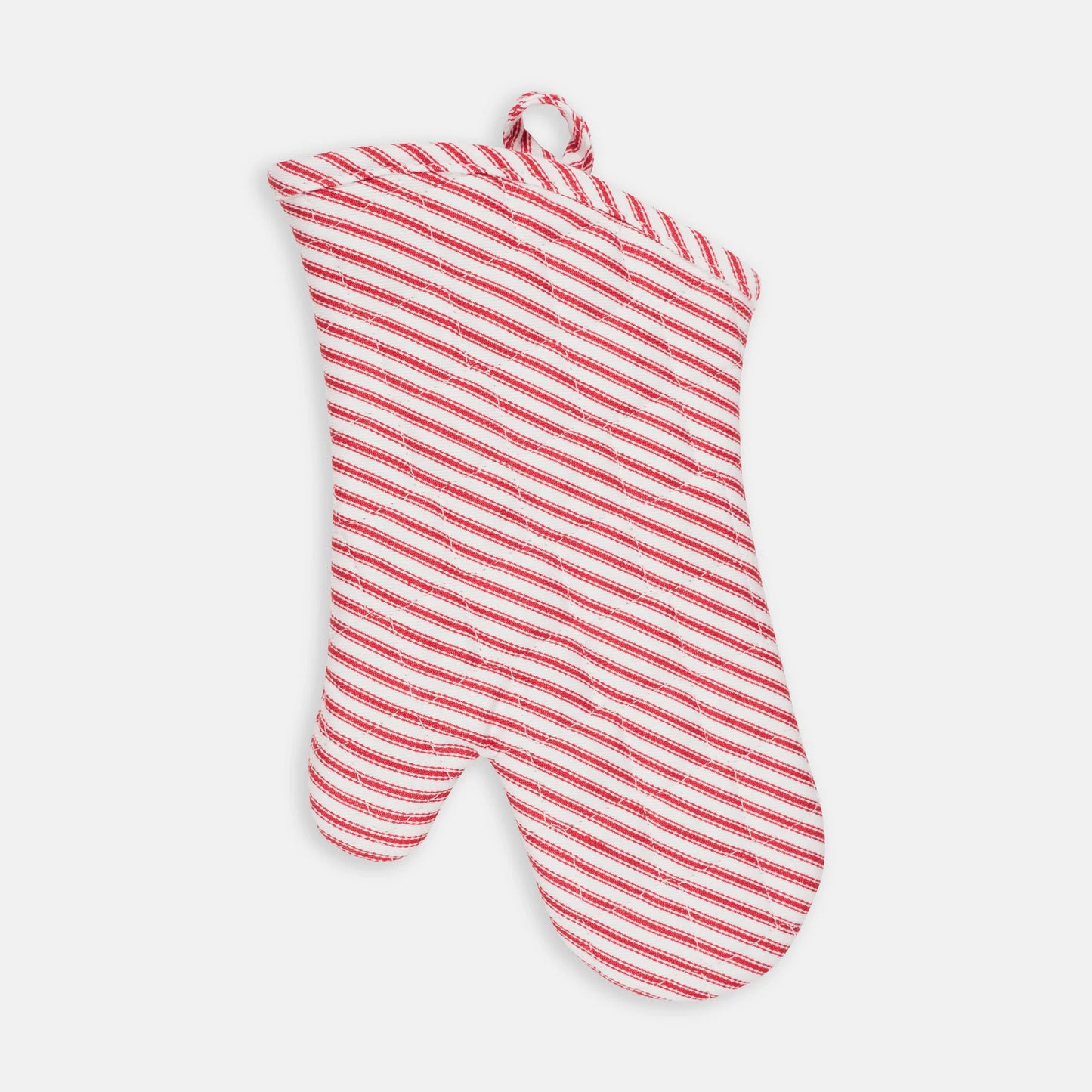 Metro Stripe Oven Mitt -Cherry