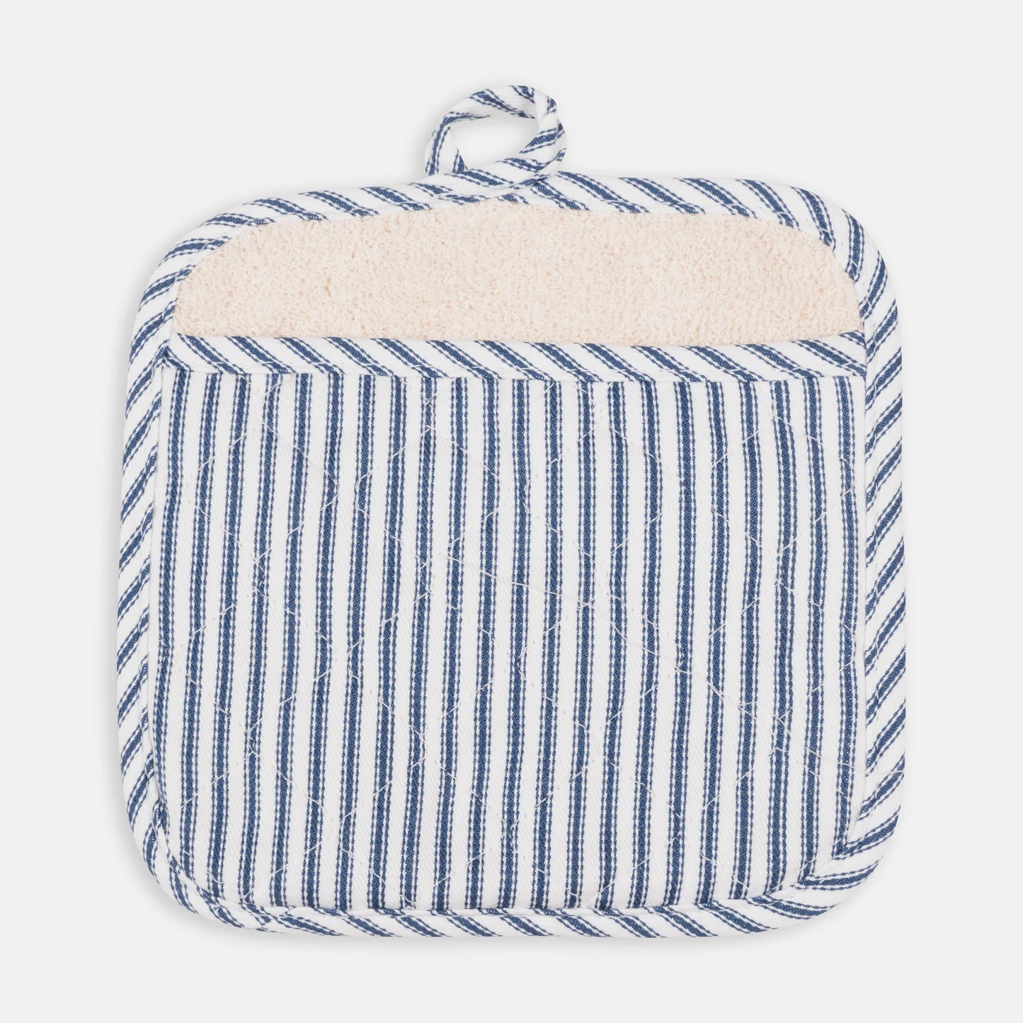 Metro Stripe Potholder-Blue