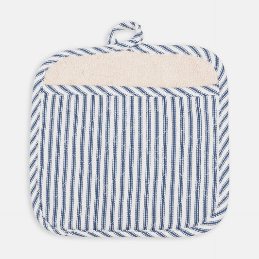Metro Stripe Potholder-Blue