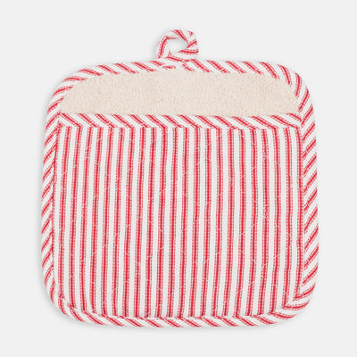 Metro Stripe Potholder-Cherry