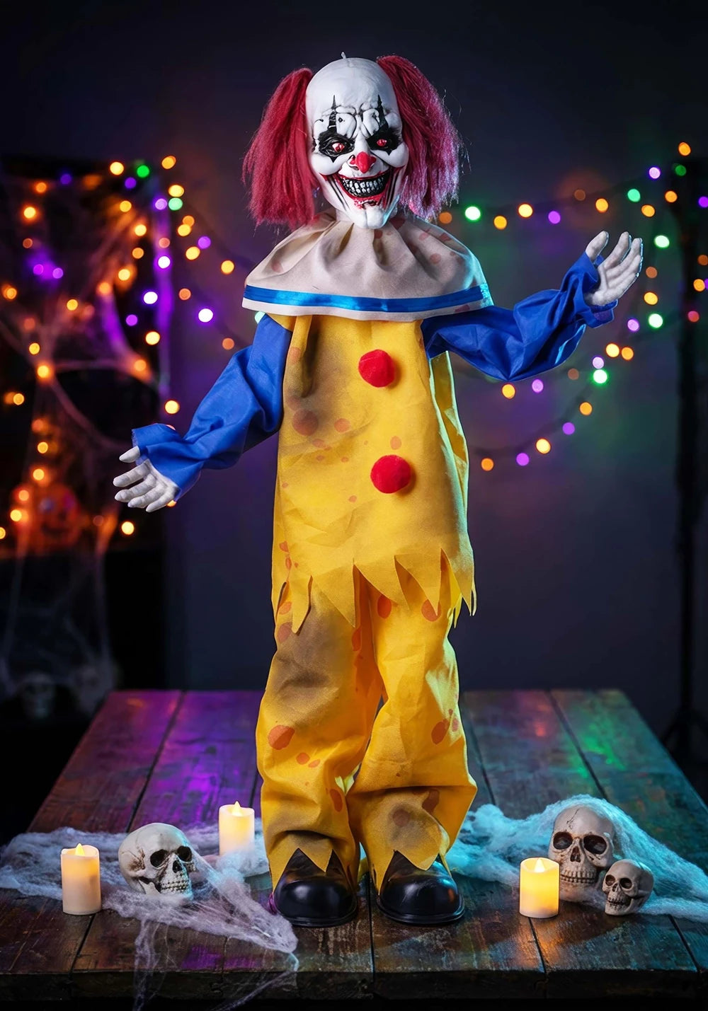 5.9ft Standing Animated Clown