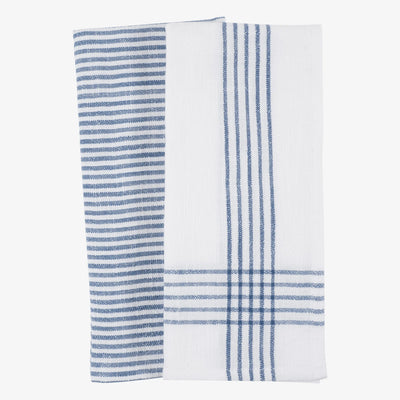 Monaco Washed Dish Towel Set of 2 -Dutch Blue