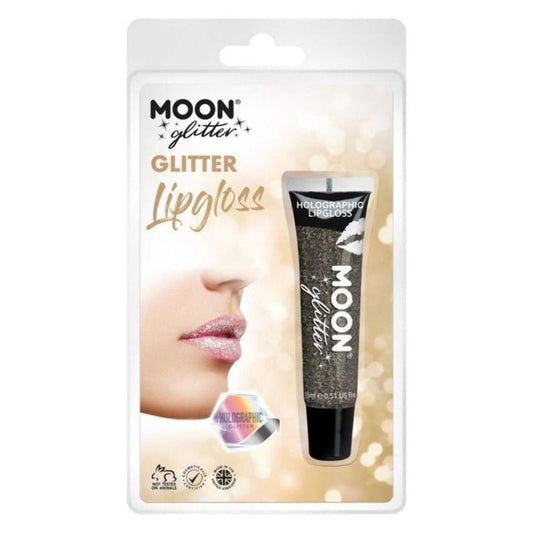 Holographic Fine Glitter Lipgloss,5g Black