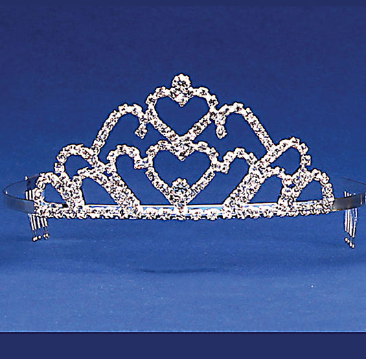Double Heart Tiara