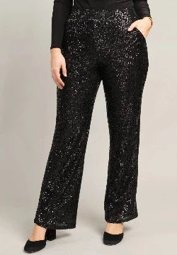 Sequin Pant Black- Ninety Clothing Co