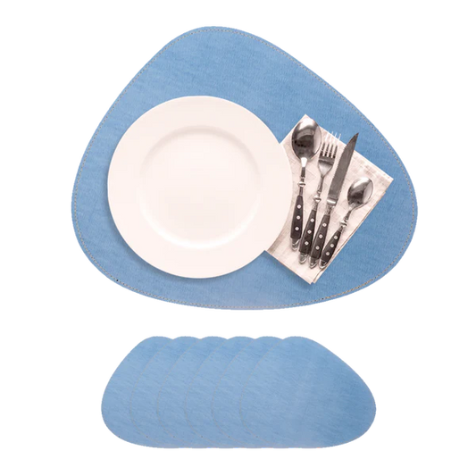 Vinyl Stone Light Blue Placemat