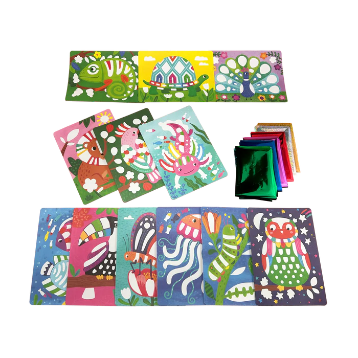 Foil-tastic Foil Art & Coloring Set - Awesome Animals