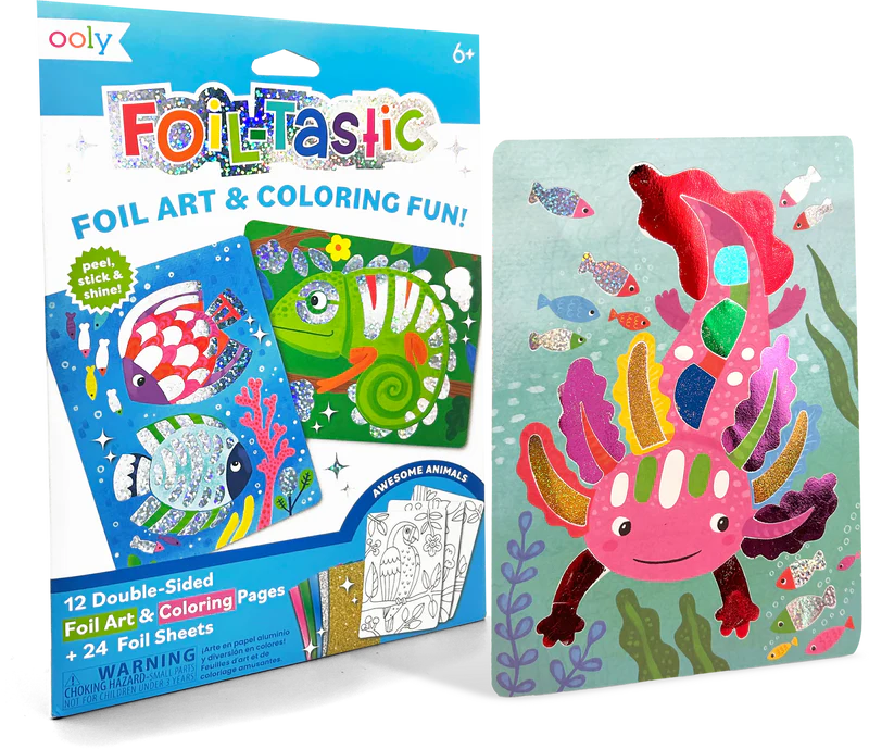 Foil-tastic Foil Art & Coloring Set - Awesome Animals