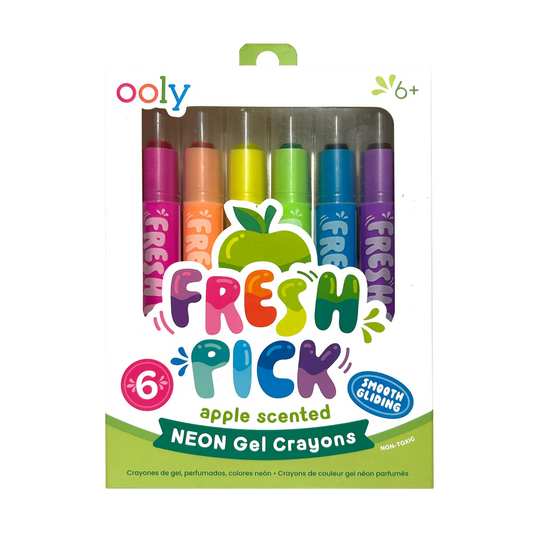 Fresh Pick Apple Scented Gel Crayons - Set of 6