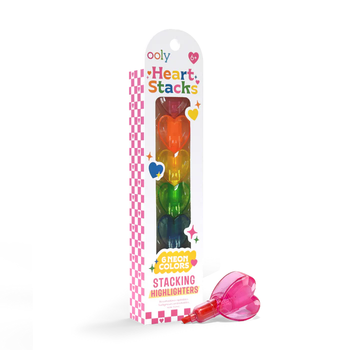 Heart Stacks Stacking Highlighters - 6 Color