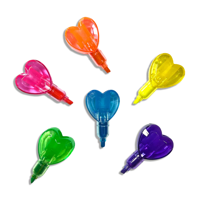 Heart Stacks Stacking Highlighters - 6 Color