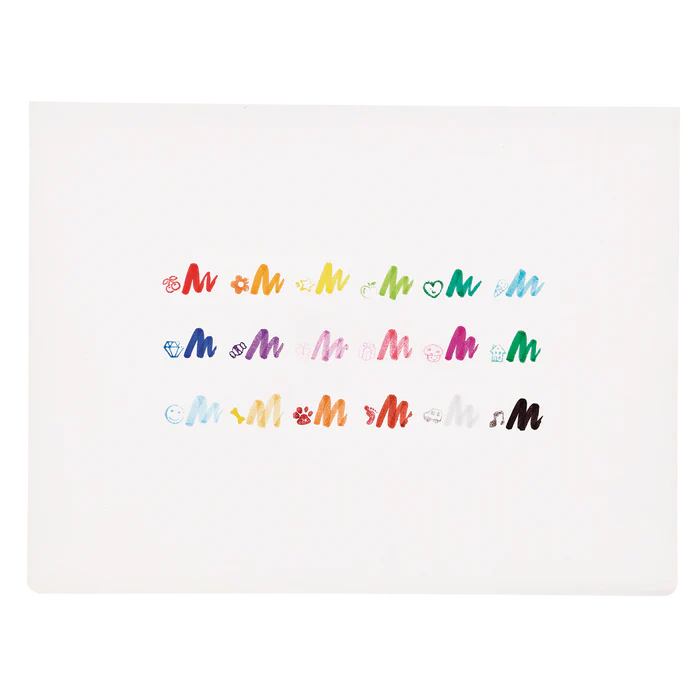 Stampables Double-Ended Stamp & Brush Markers - Set of 18