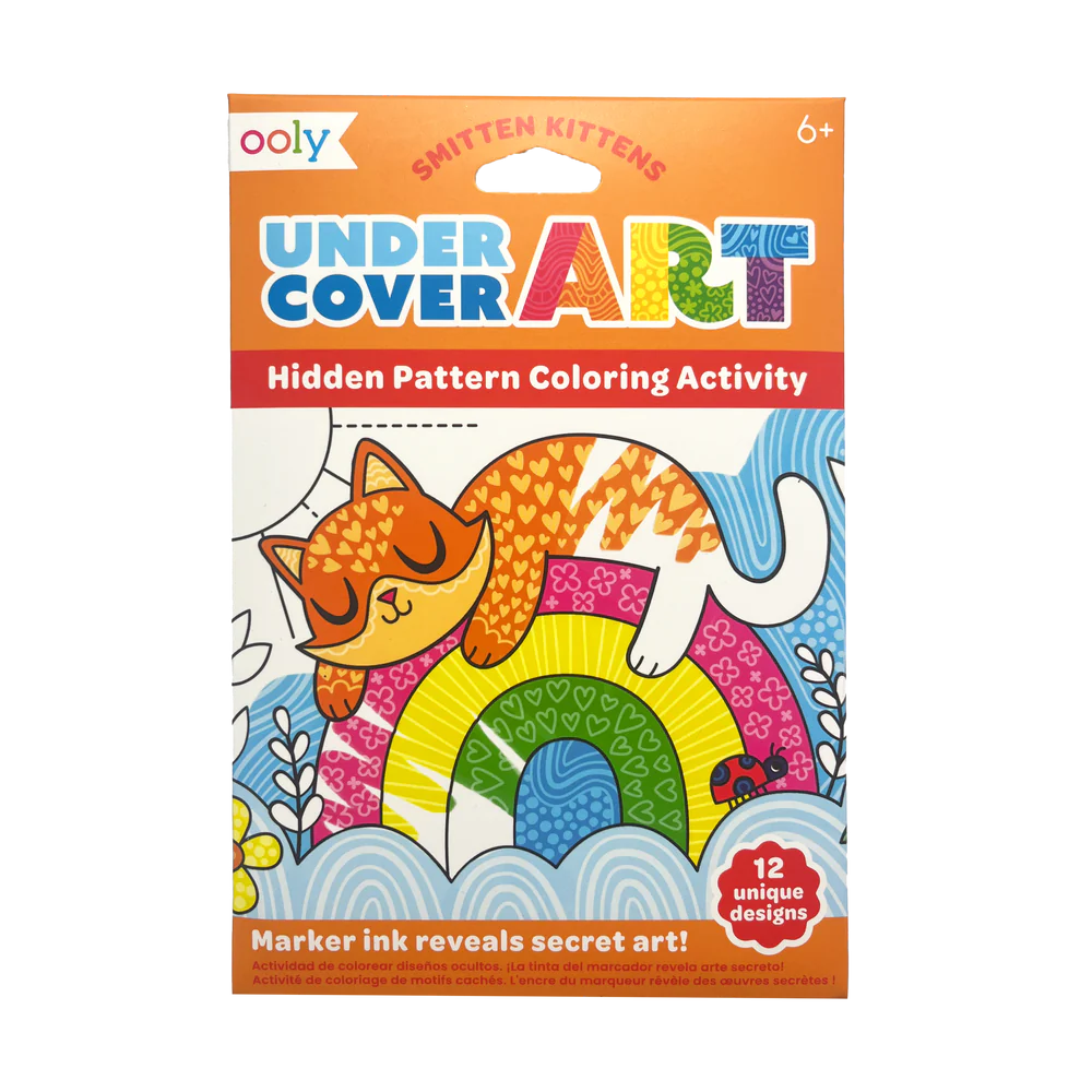 Undercover Art Hidden Pattern Coloring Activity Art Cards