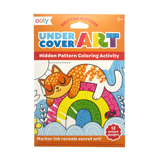 Undercover Art Hidden Pattern Coloring Activity Art Cards