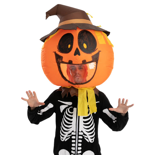 Photo Real Pumpkin Inf Bobble Head