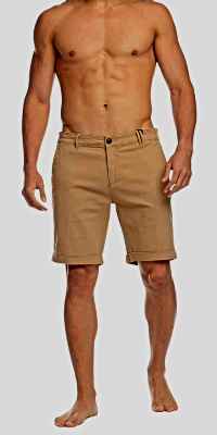 Bermuda Stretch Twill Chino  P/Hombre Khaki