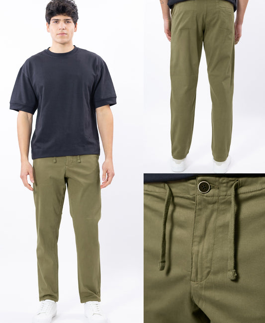 Caballero Pantalon Fit Slouchy Verde M