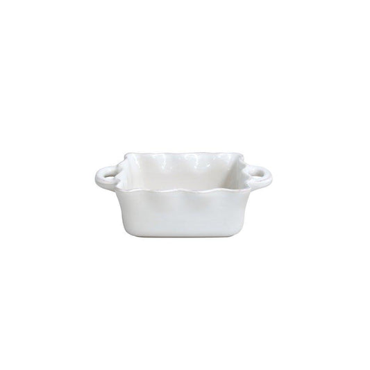 Cuadrado con volantes. Baker, cocinero y anfitrión Blanco