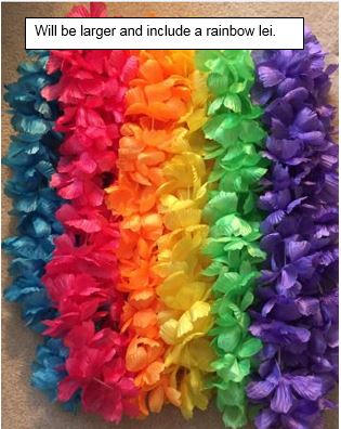 Large 2-Tone Lei 6 colors