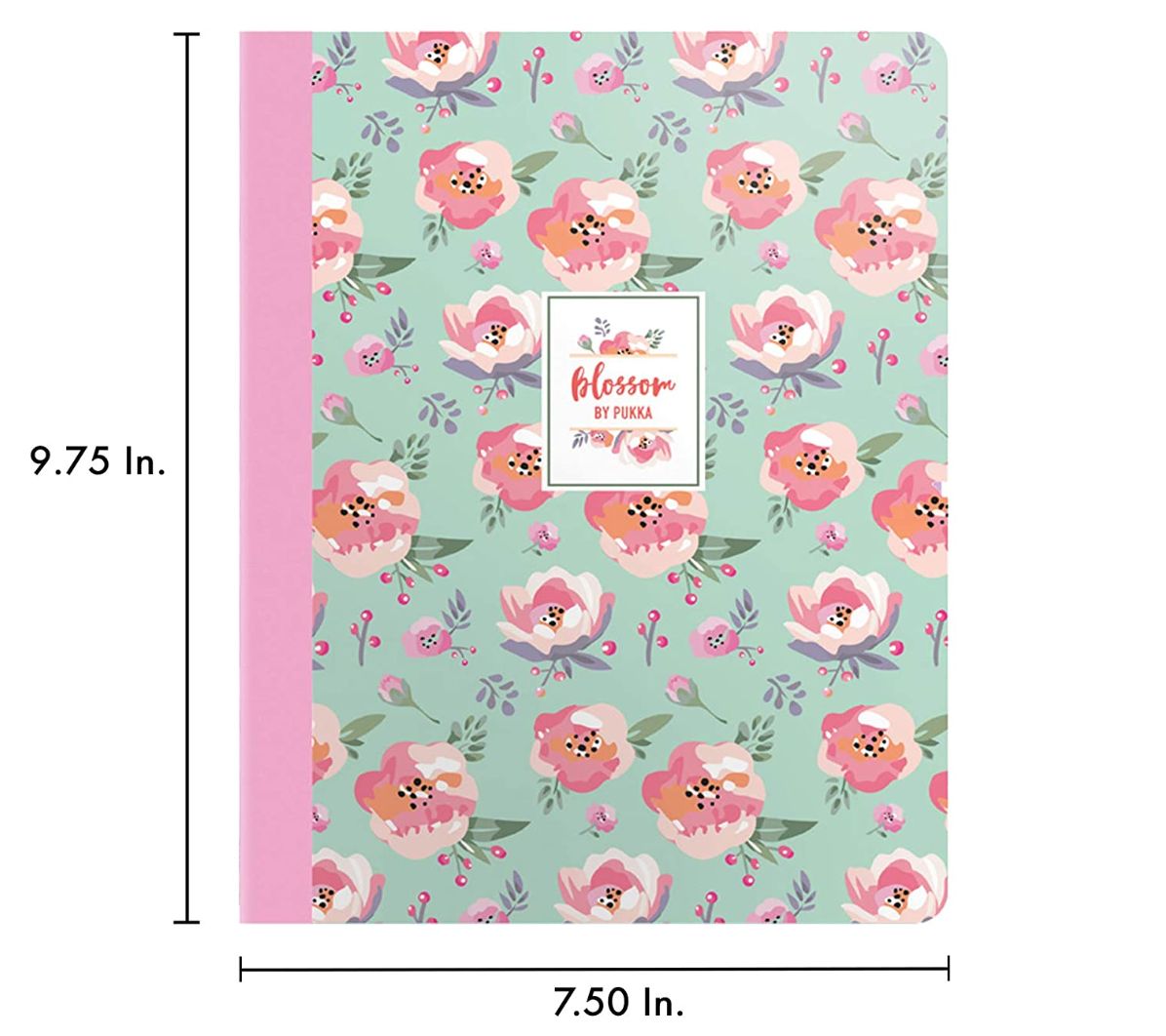 Blossom  Light Blue Composition Notebook