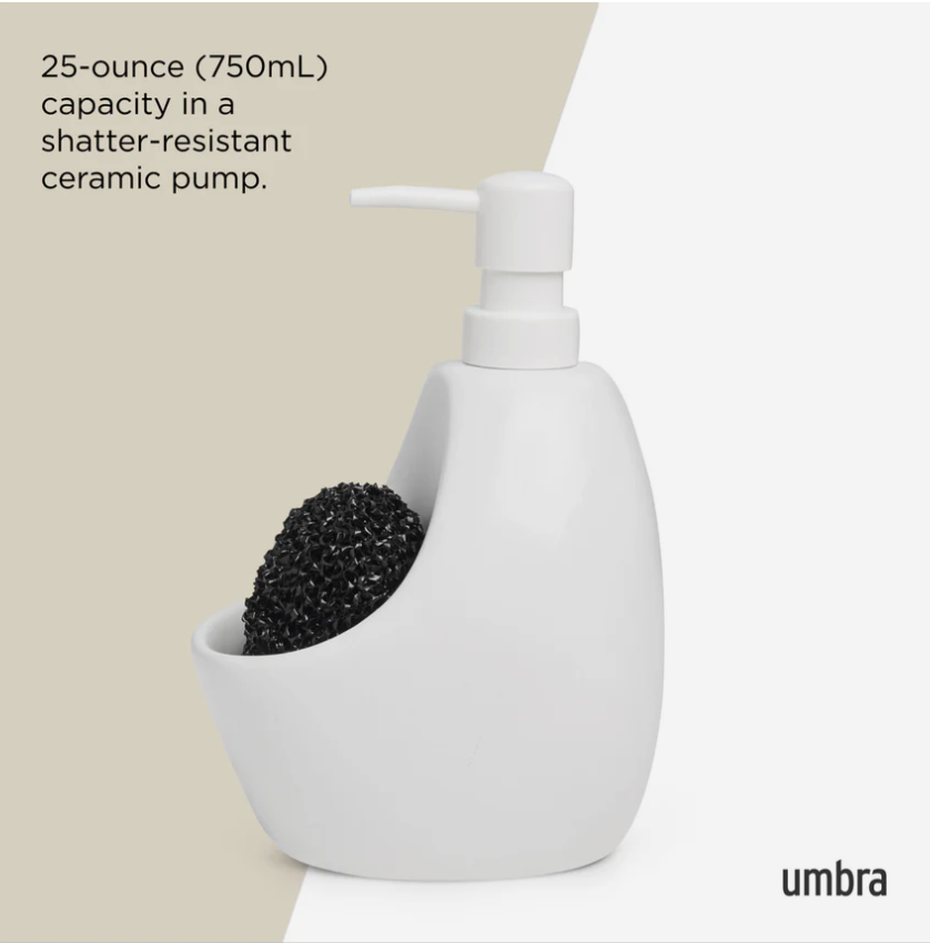 Joey Soap Pump & Scrubby White