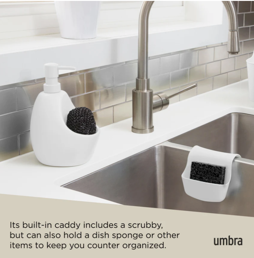 Joey Soap Pump & Scrubby White