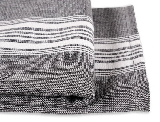 Strada Dual Purpose Kitchen Towel -20 x 30 Inch -Black