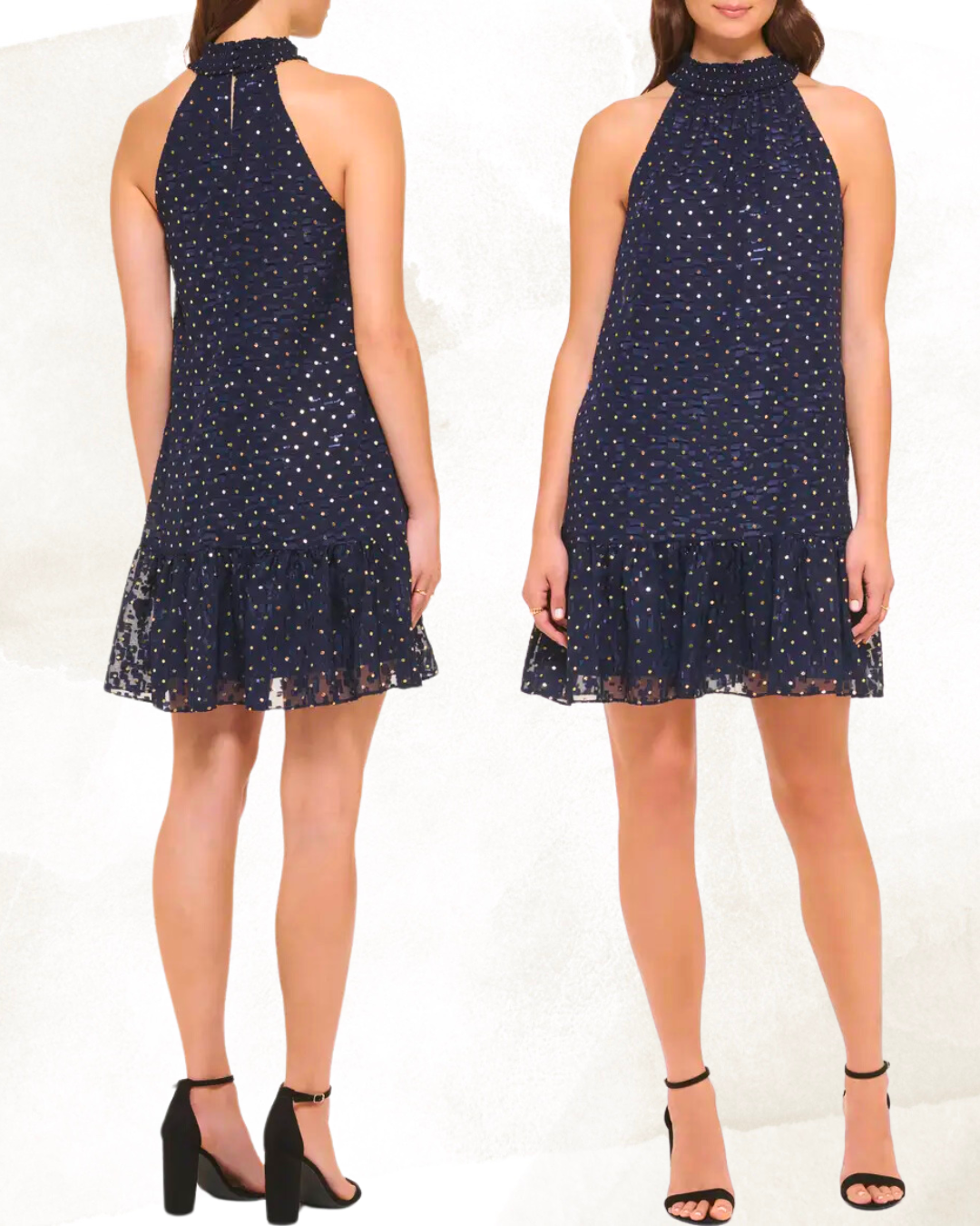 Dress Navy/Gold - Kensie
