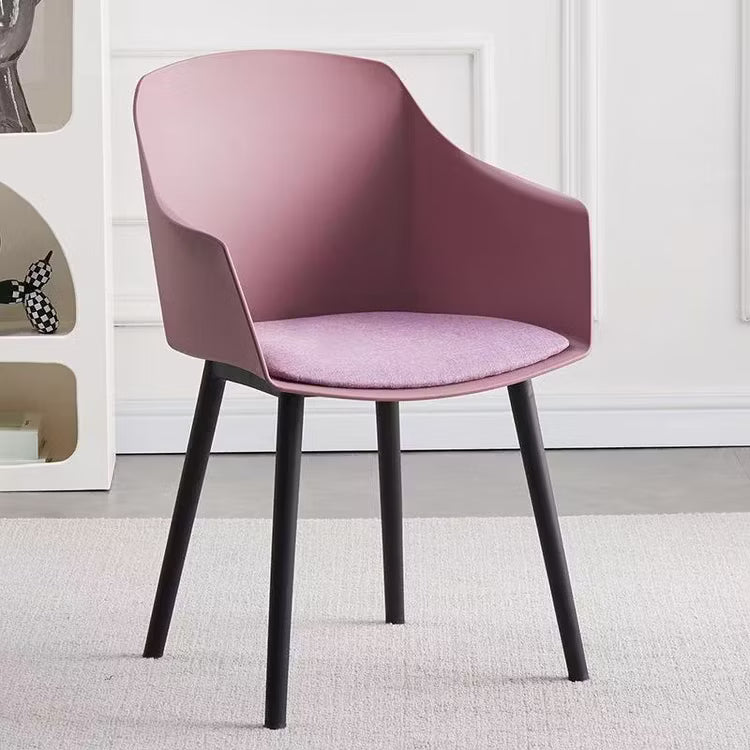 Nordic Style PP Plastic Dining Chair Rose