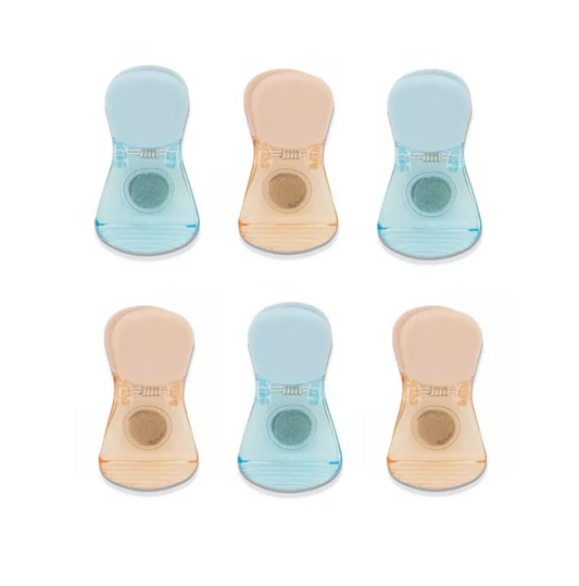 Set 6 WIDE BAG CLIPS ASST