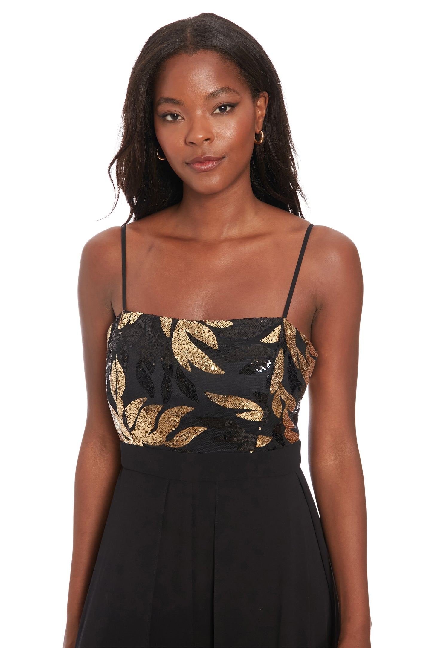 Sequin Dress Black /Gold - Maggy London