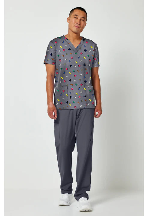 Camiseta estampada con cuello en V para hombre Iconic Friendship