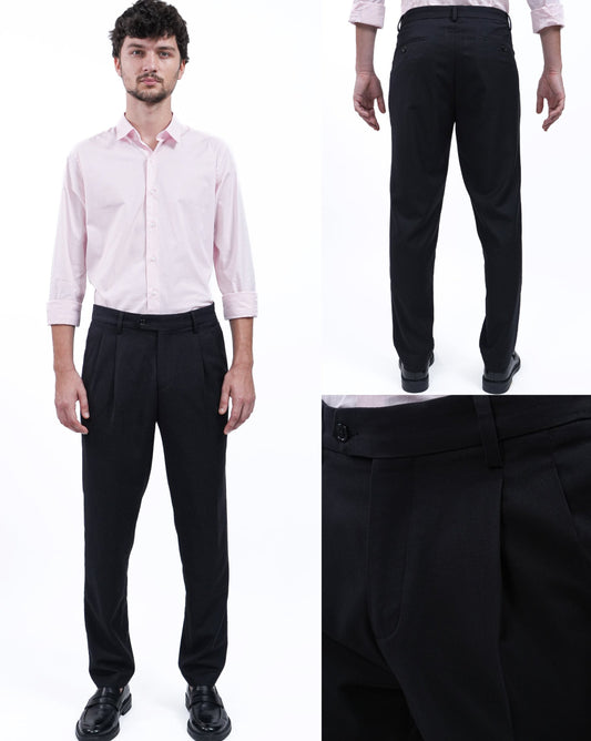 Caballero Pantalon de Vestir Fit Slim Negro