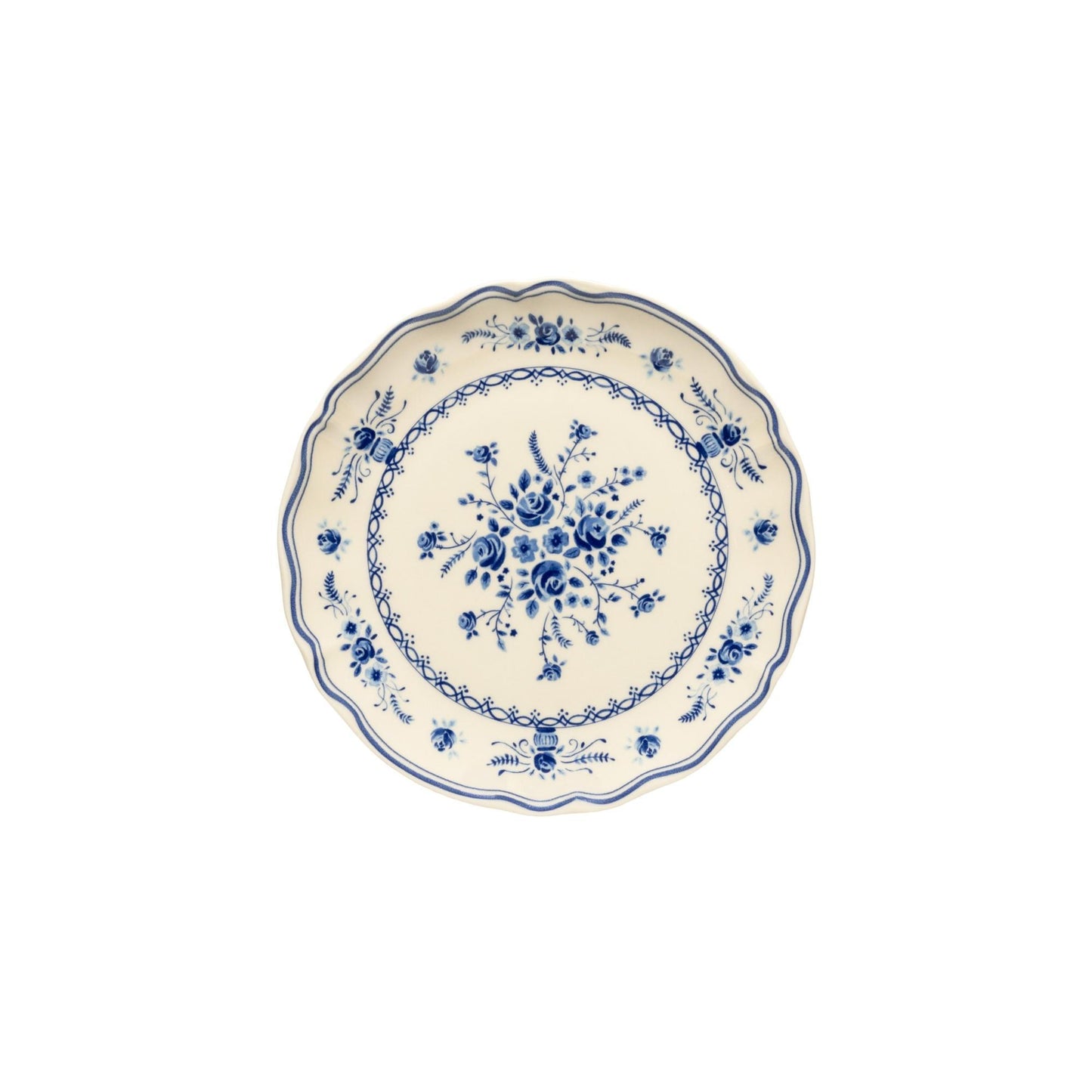Salad/Dessert Plate, Vila Beige-Blue 8"